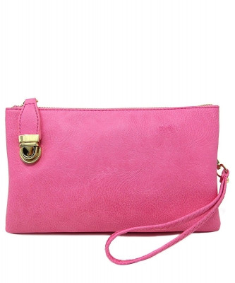 Womens Multi Compartment Functional Crossbody Bag WU020B PINK